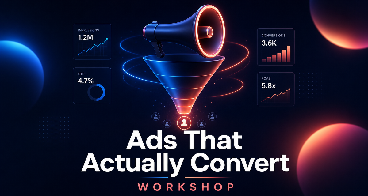 Ads That Actually Convert workshop page